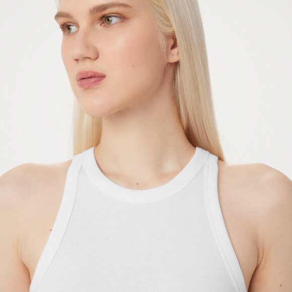 Frank And Oak The Essential Tank Top in Bright White Size M - Picture 2 of 3